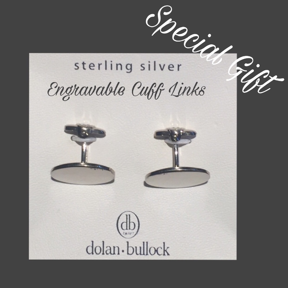 SALE-ENGRAVE DESIGNER CUFF LINKS